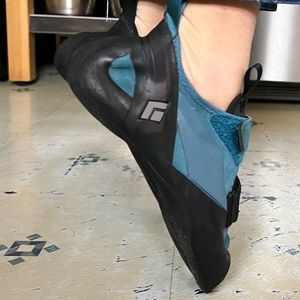 Black diamond climbing shoes!
